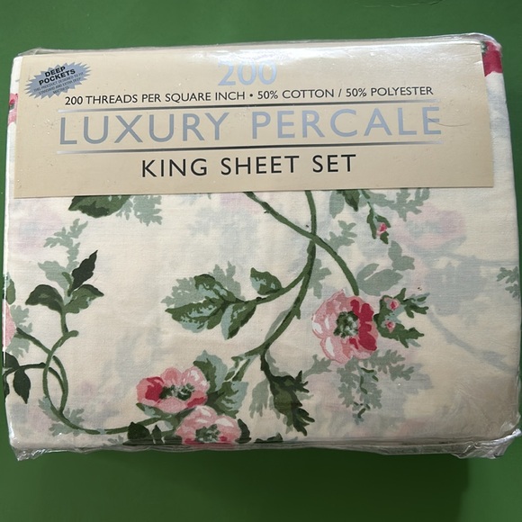 Luxury Percale King Sheet Set - Picture 2 of 3